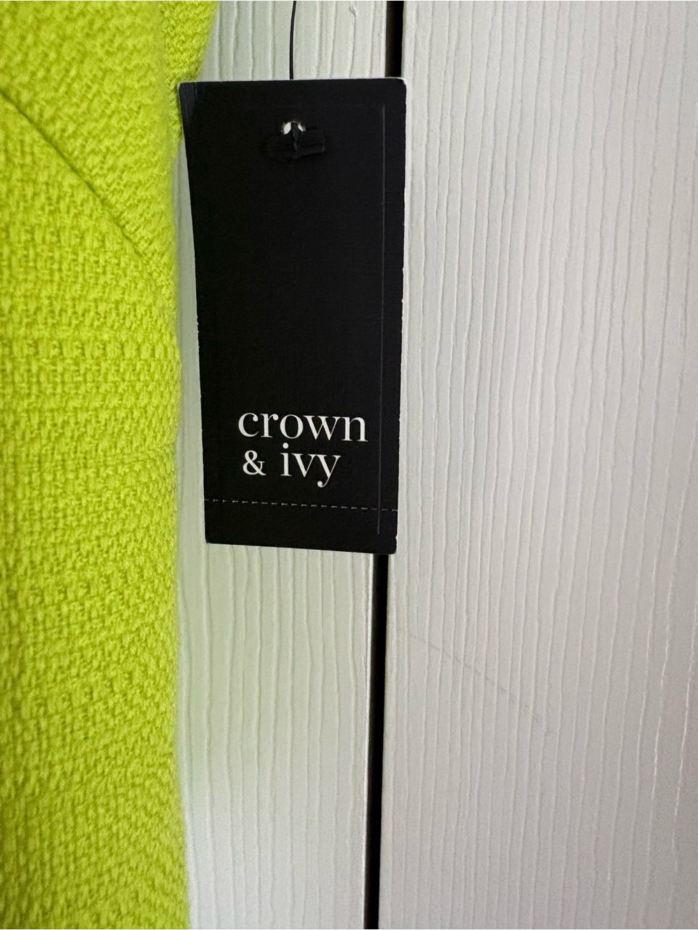 Crown & Ivy Women's Sleeveless Dress In Lime, Navy & White. Size 12. NWT. - Picture 5 of 5